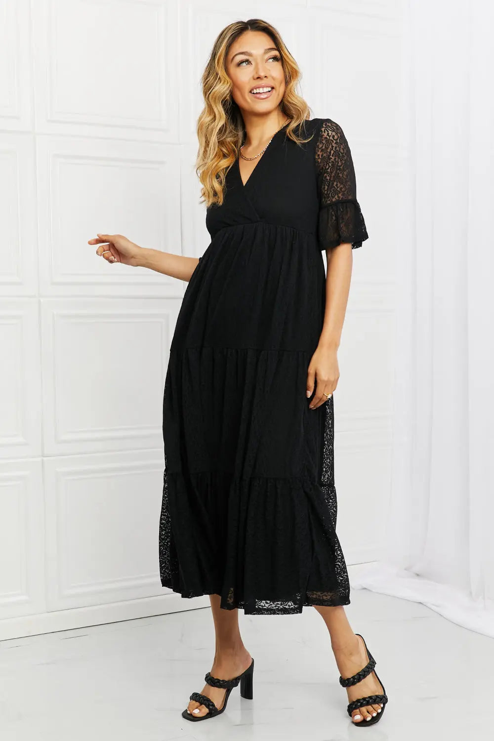 P & Rose Lace Tiered Dress  Style Ratio