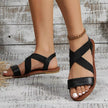 Open Toe Crisscross Sandals  Style Ratio