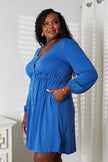 Double Take Scoop Neck Empire Waist Long Sleeve Magic Dress  Style Ratio