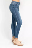 Judy Blue Full Size High Rise Button Fly Skinny Jeans Plus Size  Style Ratio