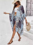 Printed Open Front Cardigan  Style Ratio