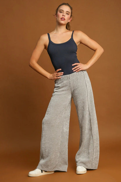 Umgee Wide Leg Pants Trendsi