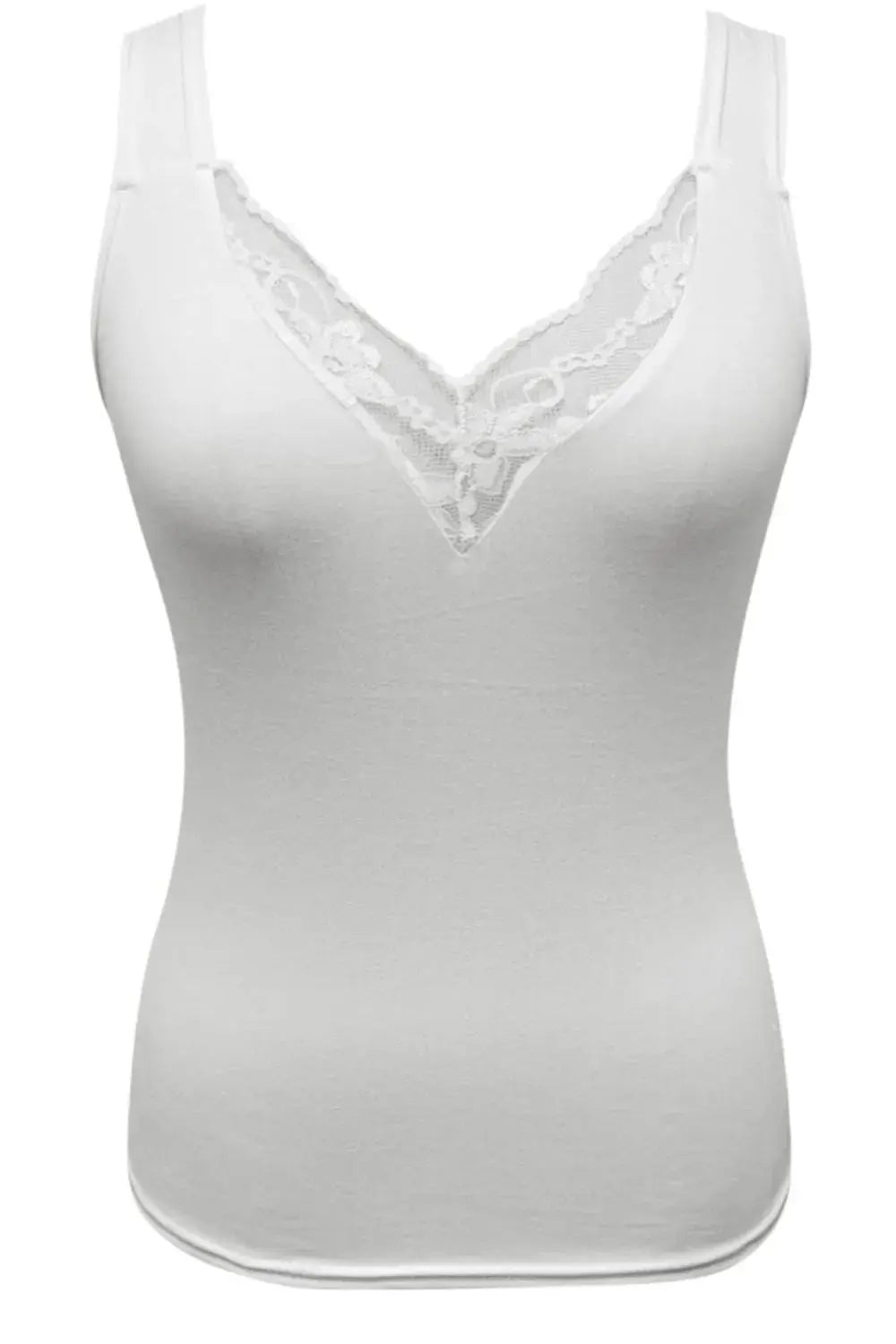 Full Size Lace Detail V-Neck Tank  Style Ratio