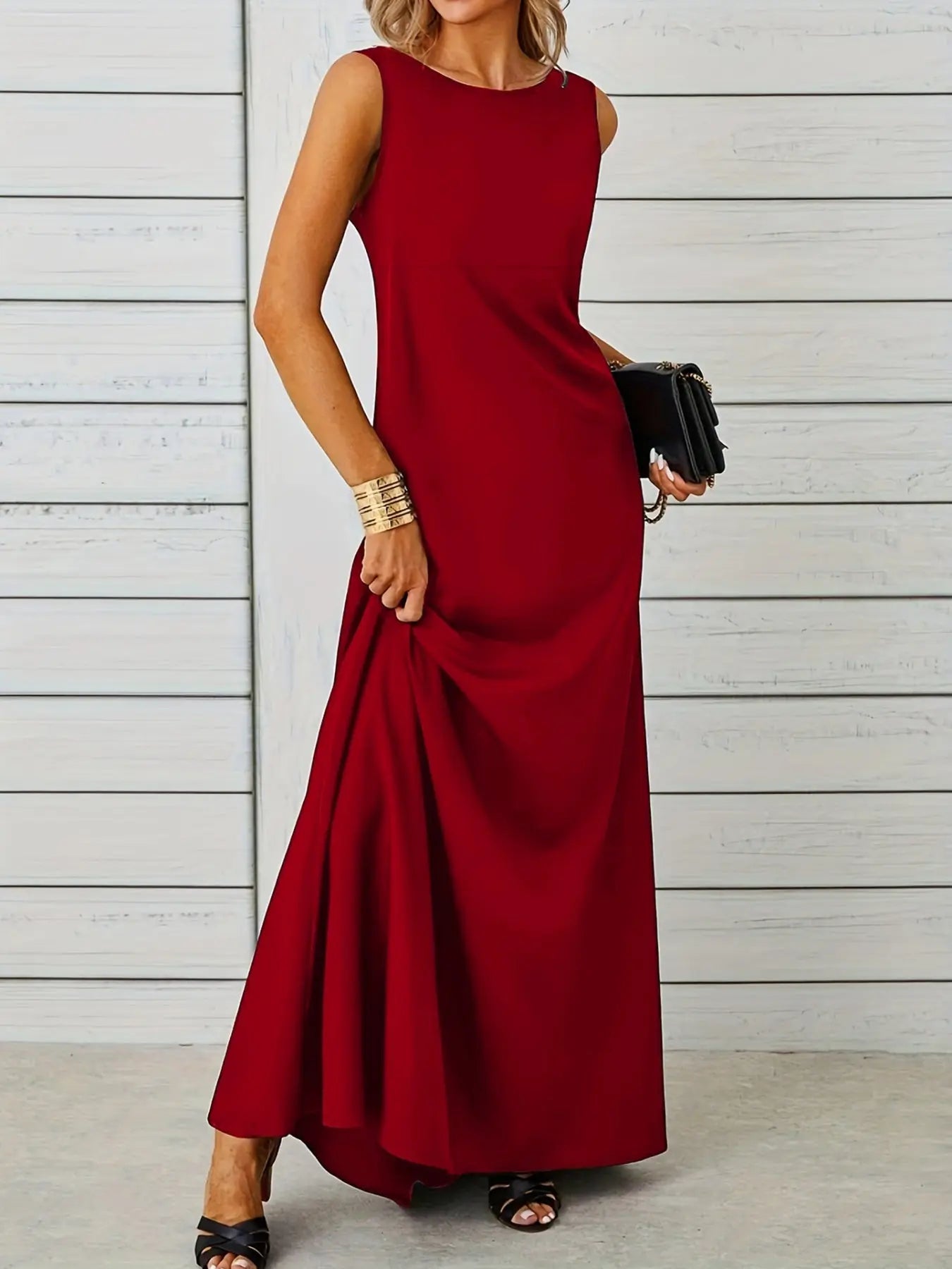 Sleeveless Flowy Maxi Dress  Style Ratio