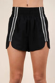 Very J Striped Trim Detail Activewear Shorts  Style Ratio