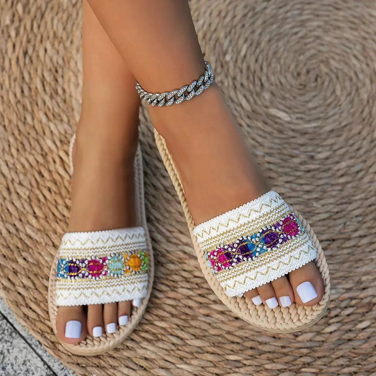 Open Toe Flats Sandals  Style Ratio