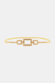Square Shape Zinc Alloy Buckle Iron Belt  Style Ratio