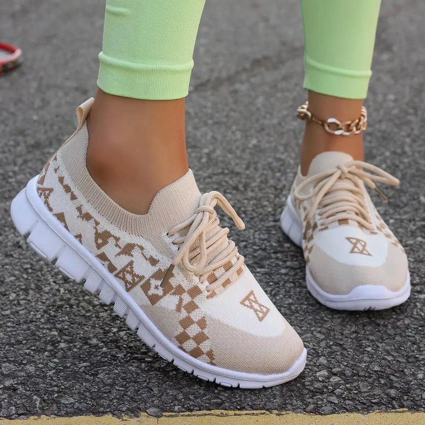 Breathable Mesh Lace Up Sneakers  Style Ratio