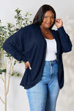 Basic Bae Full Size Ribbed Cocoon Cardigan  Style Ratio