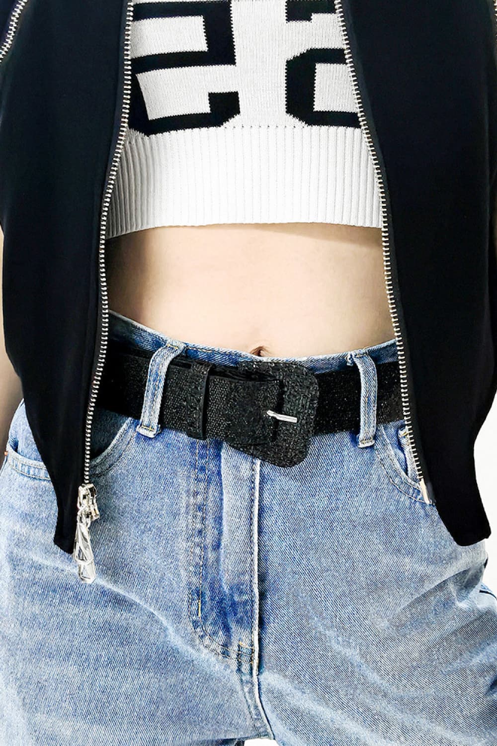 Glitter PU Leather Belt  Style Ratio