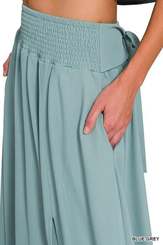 Zenana Heavy Woven Span Crop Tee & Skirt Set  Style Ratio