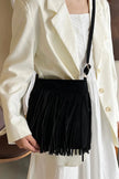 Suede Fringe Shoulder Bag  Style Ratio