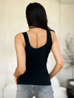 Basic Bae Full Size Square Neck Wide Strap Tank  Style Ratio