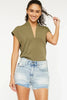 Kancan High Rise Raw Hem Denim Shorts  Style Ratio