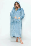 Double Take Pocketed Hooded Midi Lounge Dress  Style Ratio