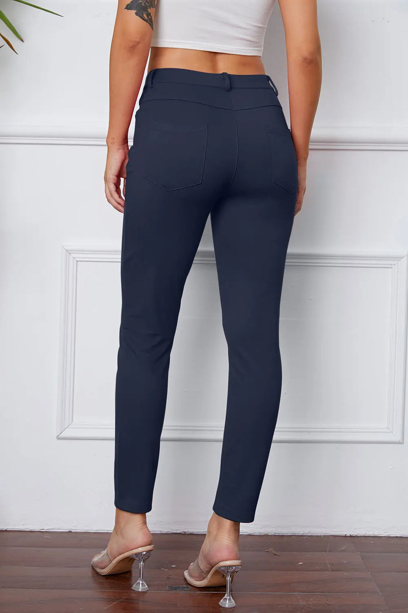 Basic Bae Stretchy Stitch Pants  Style Ratio