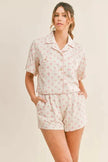 MABLE Polka Dot Collar Crop Top and Short Lounge Set  Style Ratio