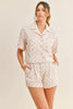 MABLE Polka Dot Collar Crop Top and Short Lounge Set  Style Ratio