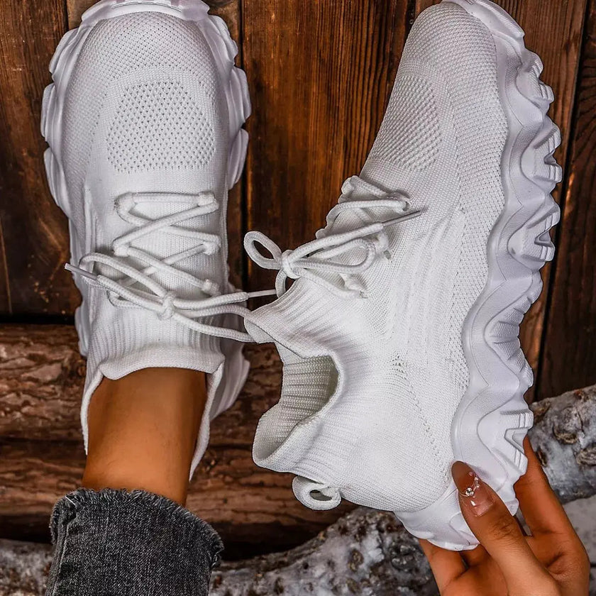 Round Toe Lace Up Athletic  Style Ratio