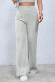 Basic Bae Full Size Ribbed High Waist Flare Pants  Style Ratio