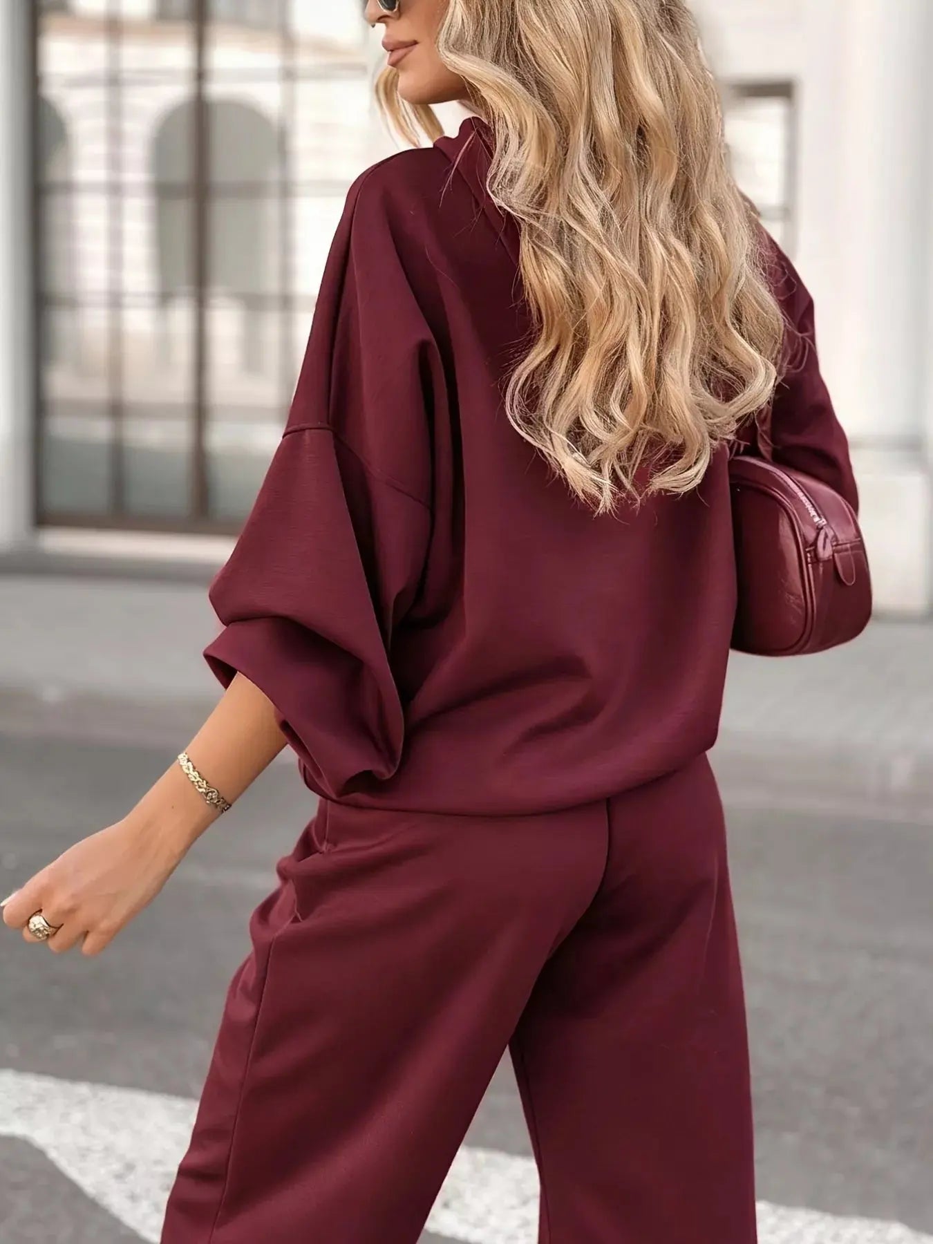 Casual Hoodie and Cropped Pants Set  Style Ratio