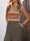 Tie Shoulder Wide Leg Jumpsuit  Style Ratio