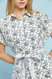 Umgee Border Print Belted Shirt Dress  Style Ratio