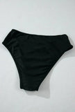 Sheer Mesh Edged Halter V Neck Push Up Bikini  Style Ratio