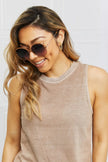 Metal-Plastic Hybrid Full Rim Sunglasses  Style Ratio