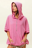 BiBi Vintage Washed Waffle Thermal Hoodie  Style Ratio