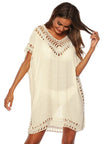 Bohemian Crochet Trim Beach Cover Up  Style Ratio