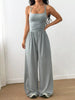 Sleeveless Wide Leg Casual Jumpsuit  Style Ratio