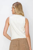 RISEN V Neck Button Down Vest  Style Ratio