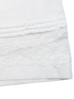 Embroidered Lace Hem Shorts  Style Ratio
