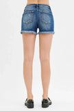 RISEN Low Rise Frayed Denim Shorts  Style Ratio