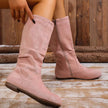 Round Toe Side Zip Boots  Style Ratio