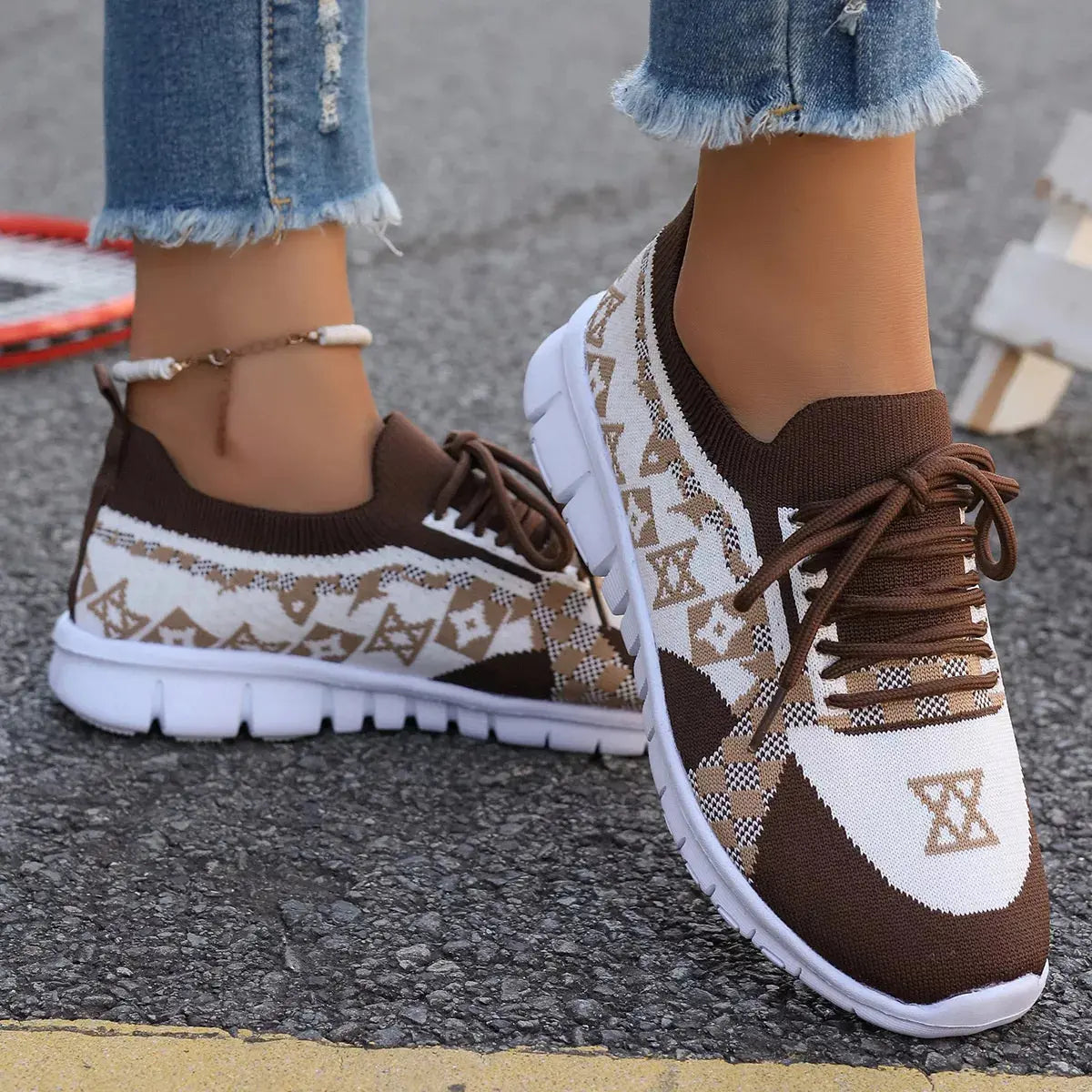 Breathable Mesh Lace Up Sneakers  Style Ratio