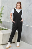 Double Take Full Size Sleeveless Straight Jumpsuit  Style Ratio