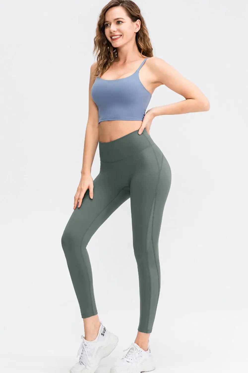 Wide Waistband Slim Fit Long Sports Pants  Style Ratio