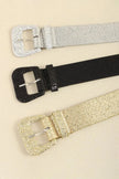 Glitter PU Leather Belt  Style Ratio