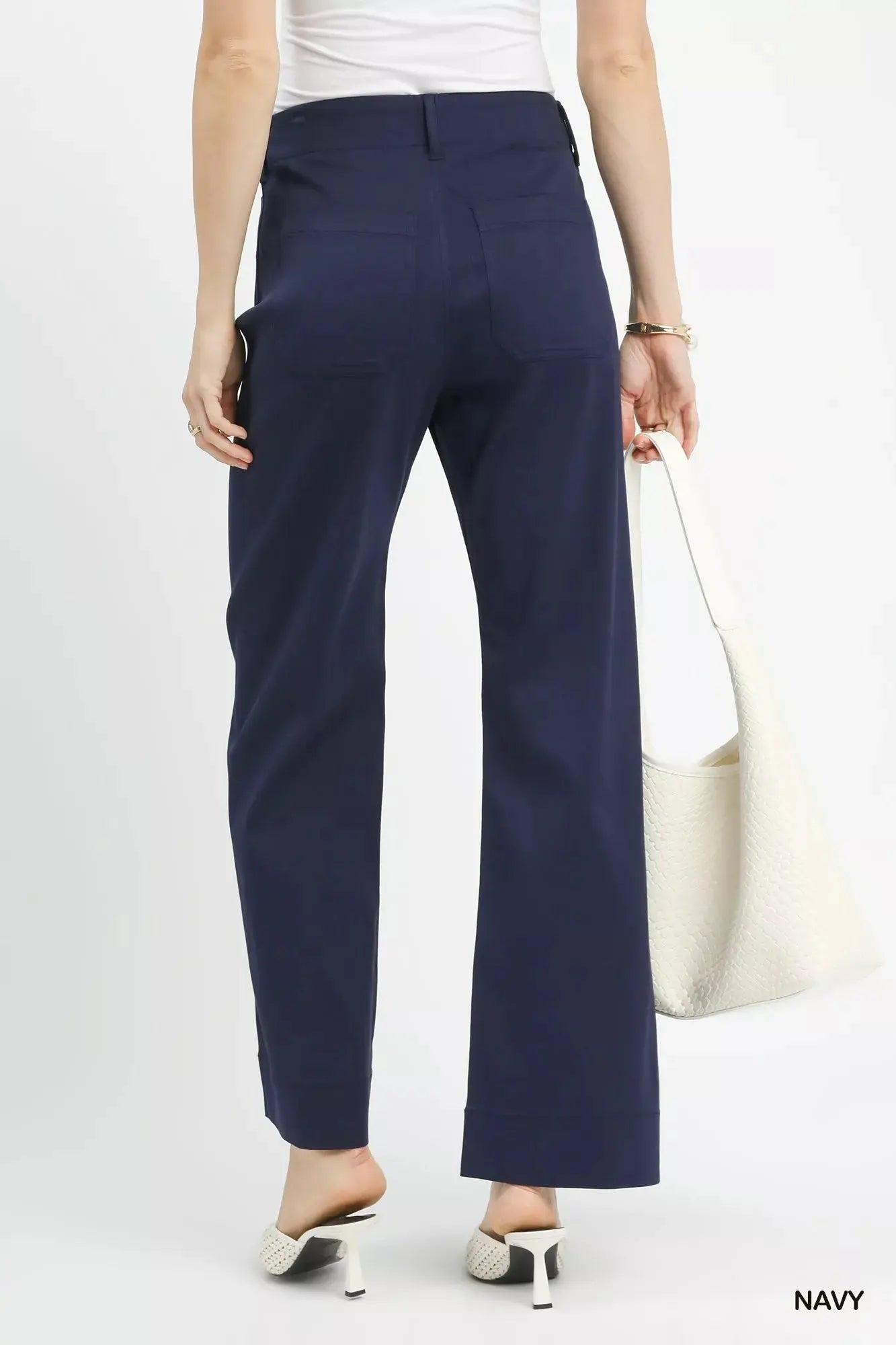 Umgee Button Stretched Pants  Style Ratio