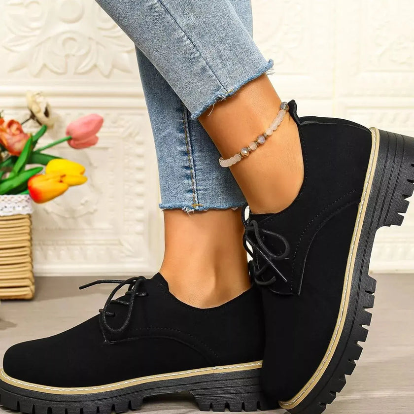 Lace-Up Platform Loafers  Style Ratio