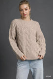 Umgee Cable Knit Cozy Sweater  Style Ratio