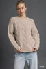 Umgee Cable Knit Cozy Sweater  Style Ratio
