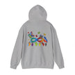 Neurospicy: Colorful Hands w/Words & Butterflies Design Hoodie  Style Ratio