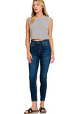 Zenana Stitch Detailed Cropped Sweater Tank Top  Style Ratio