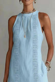Sleeveless Side Slit Dress with Pockets  Style Ratio