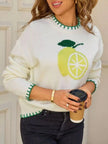 Lemon Round Neck Sweater  Style Ratio