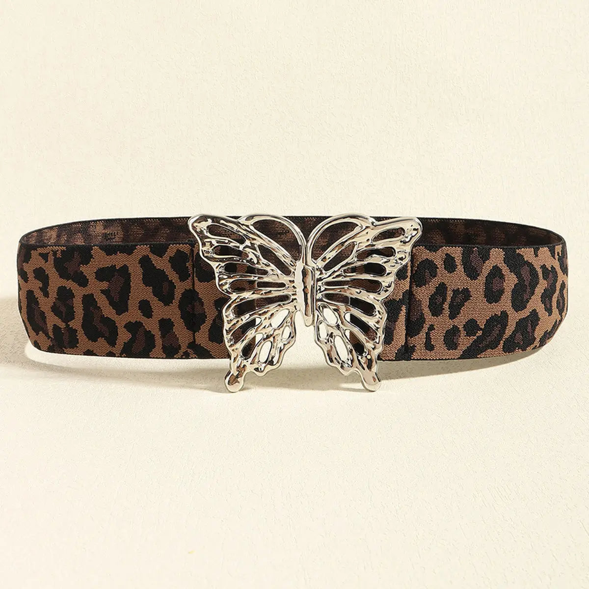 Butterfly Alloy Buckle Elastic Belt  Style Ratio