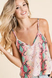 BiBi Snakeskin Low Gauge Sleeveless Cami  Style Ratio